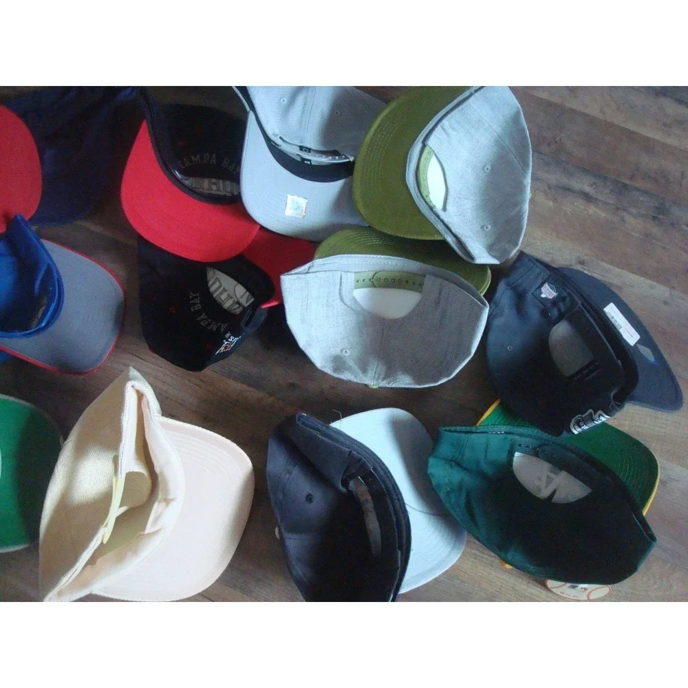 15 HATS OLYMPIC MLB NFL SPORTS SNAPBACK 90S WHOLESALE LOT HATS VINTAGE HAT CAP